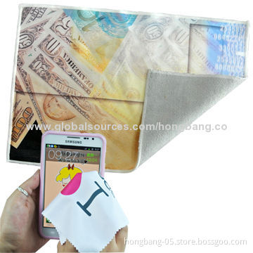 Microfiber Lens Cleaning Cloth with EN71, SGS, MSDS Marks
